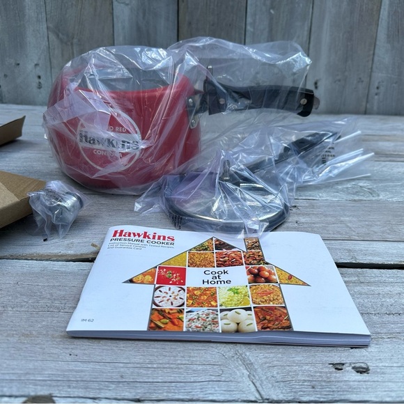 Hawkins Contura Ceramic Coated Pressure Cooker 3 Litres Tomato Red New Unused - Picture 5 of 6